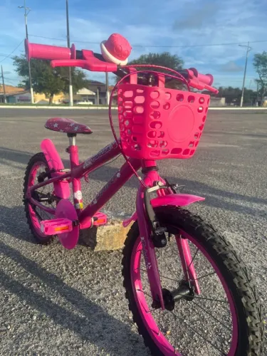 Bicicleta Infantil Cairu Fadinha Aro 16 Freios V-Brake Rosa
