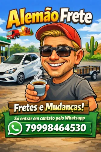 Frete mais em conta em toda grande Aracaju 
