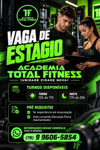 Vaga de estágio (academia de musculação)
