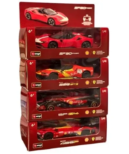 Coleção Miniaturas Ferrari Shell Bburago C/ Remoto Novas