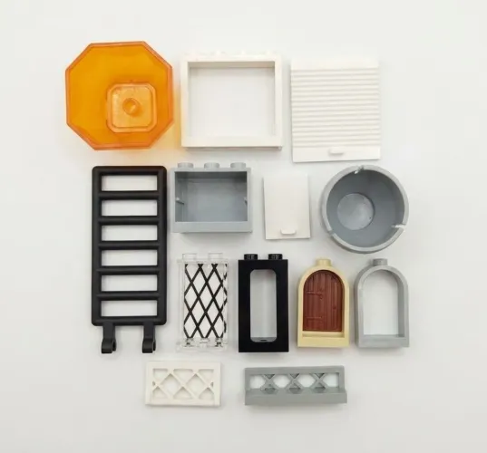Peças variadas de Lego original moldura escada janela