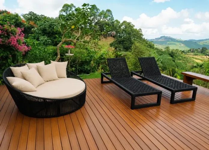 Kit chaise + espreguiçadeiras em corda náutica