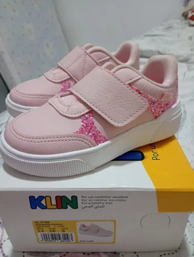 Tênis Klin infantil feminino Tam 24