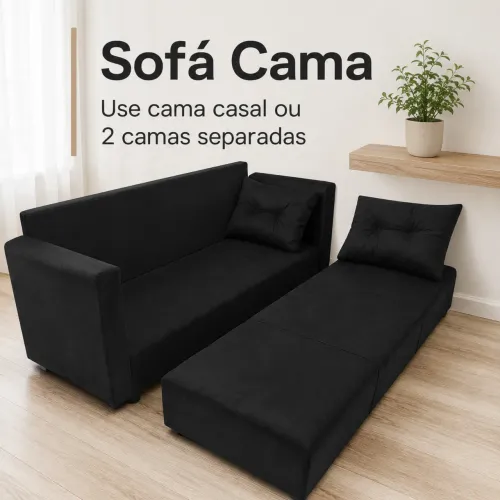 SOFÁ CAMA ESPECIAL!! BRAÇOS E ALMOFADAS !! PAGUE NA ENTREGA 