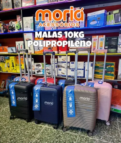Malas 10kg Padrão Bordo Polipropileno Premium Cadeado Embutido