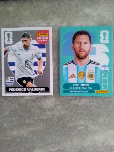 Figurinhas MESSI + VALVERDE