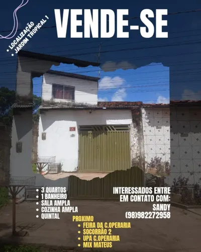 Vendo Casa No Jardim Tropical