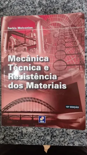 Livro mecânica técnica e resistência dos materiais 18° edição - seminovo