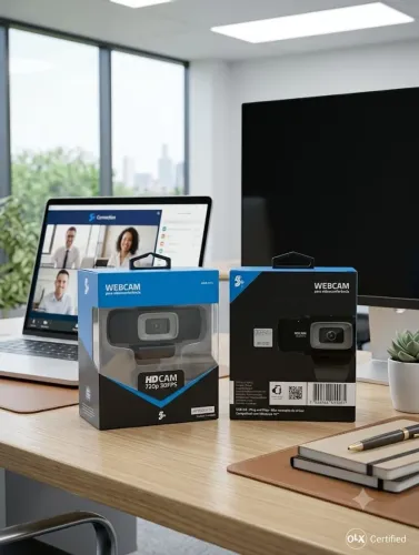 Webcam HD 720p 30FPS 5+ (USB Plug & Play) - Na Caixa!<br>