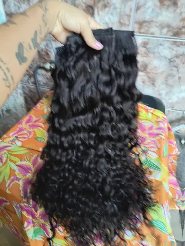 Cabelo humano - cacheado