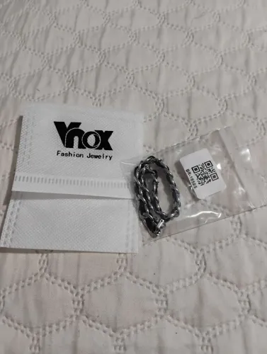 Pulseira de aço inox e couro