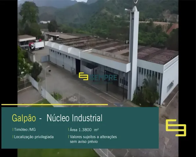 Galpão para alugar em Timóteo MG no bairro Núcleo Industrial