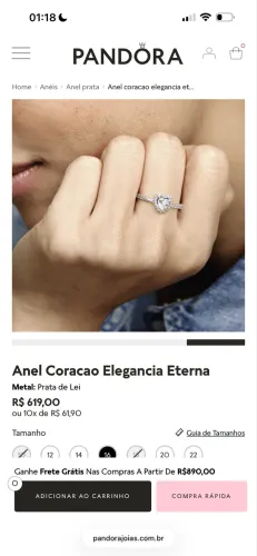 Anel pandora