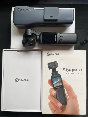 Camera Estabilizada FeiyuTech Semi Nova concorrente da Dji Osmo Pocket 3 Pro Combo Creator