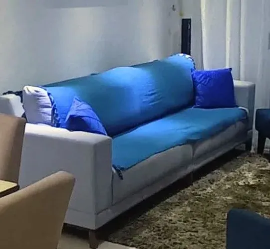 Sofá Cinza retrô de 2,90