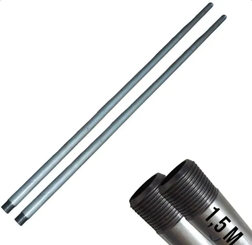 Kit 2 sargentos completo com grampos+tubo aço 2mts