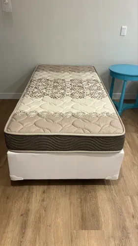 Cama Solteiro 90x190 Completa (Colchão + Base Box) - Estado de Nova