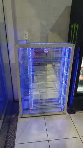 VITRINE EXPOSITOR PRATELEIRA LED