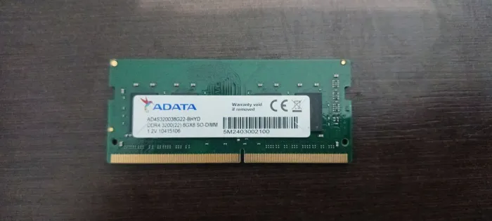 Memoria ram Adata 8GB DDR4 (SO-DIMM) 3200mhz
