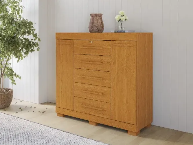 Comoda Diana 100% MDF, C/ Chave e Sapateira - ACP Moveis
