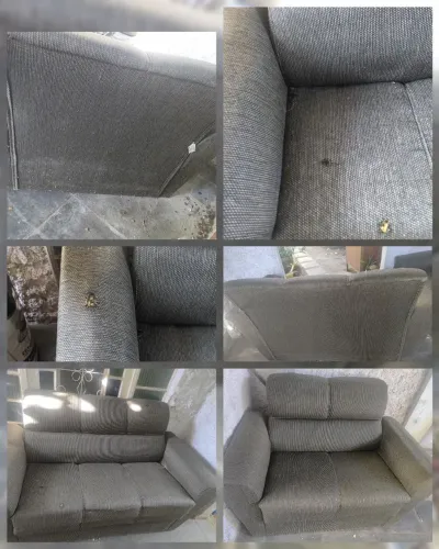 Vendo conjunto  de sofá em bom estado  só tem uns pequenos defeitos 