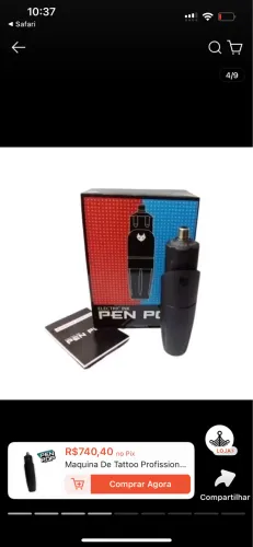 Máquina de tatuar Pen Pop for export elétric ink