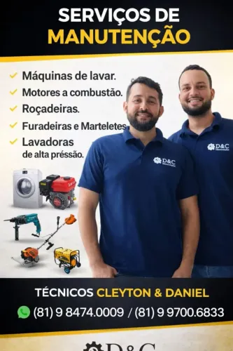 D&C manutenções de equipamentos e máquinas de lavar 