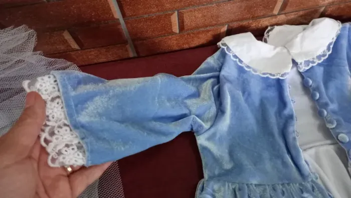 Vestido estilo europeu criança 5 anos casamento/ dama de honra / veludo