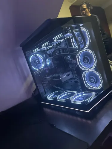 Kit 10 Fans Pc Gamer | Rise Mode Aura Pro Black | Argb 120mm