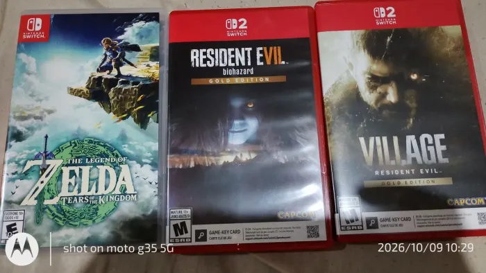 Vendo  esses três jogos de switch 