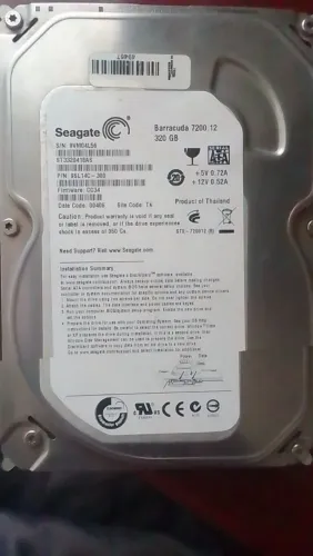 HD 320GB e CPU