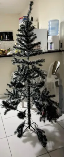 Kit Árvore de Natal Nevada Completa + Pisca-Pisca e Enfeites!