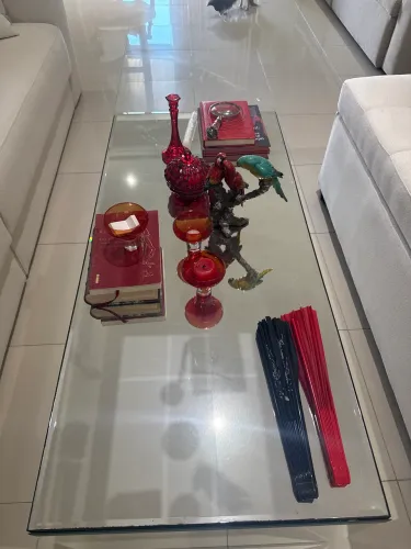 MESA DE CENTRO ESPELHADA 