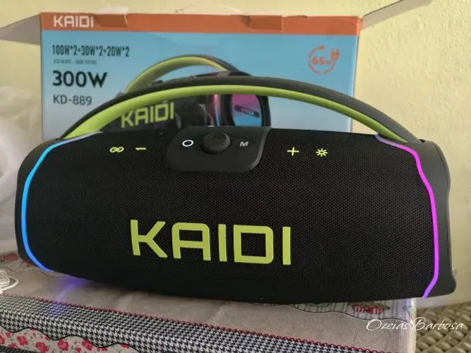 Caixa De Som Portatil Bluetooth Kaidi Kd-889 300Watts