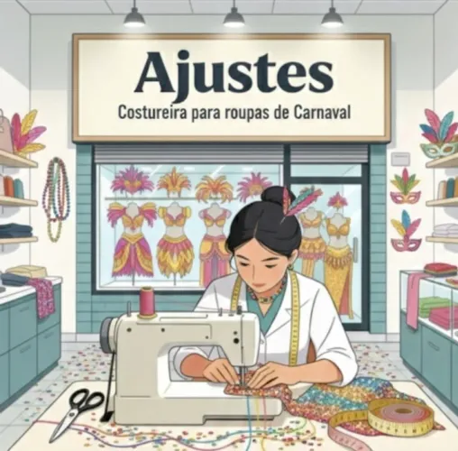 Costureira de Ajustes para Roupa de Carnaval