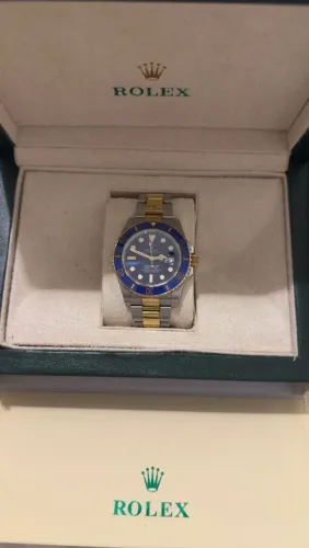 Rolex Sub aço ouro azul