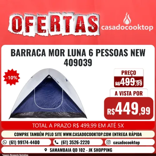 BARRACA MOR LUNA 6 PESSOAS NEW 409039