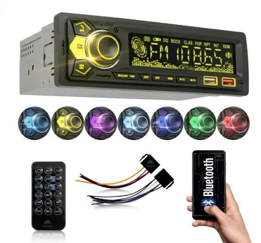 Som Automotivo Lehmox Ley-1854a Com Usb, Bluetooth E Leitor De Cartão Sd