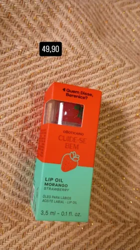 Lip oil morango Oboticário 