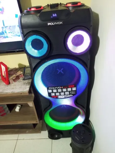 Torre de Som Amplificada Bluetooth Polyvox TWS Torre XT-2212T 2500W
