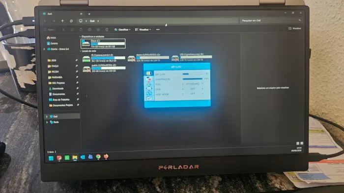 Monitor portatil perladar