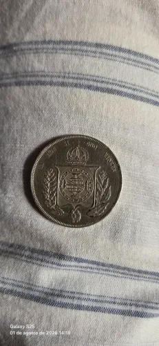 Moeda 1000 reís de 1858