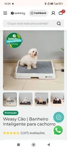 Banheiro inteligente para Pet