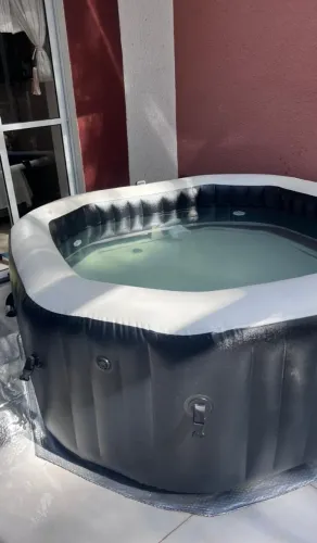 Spa Inflável Intex PureSpa Deluxe - Jatos e Bolhas - Aquecimento 40°C (Impecável)"