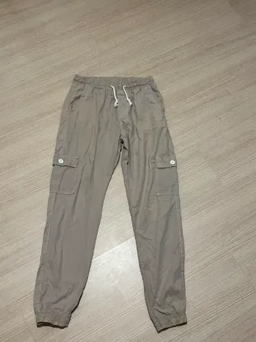 Calça cargo bege masculina