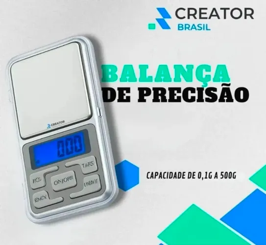 Mini Balança de precisão 0.1 a 500g