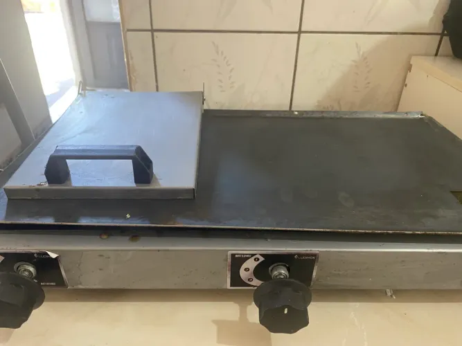Chapa lanche 60 x 30 com abafador 