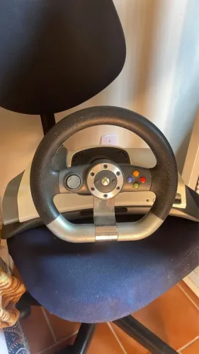 Volante e acelerador para xbox360 Raridade!