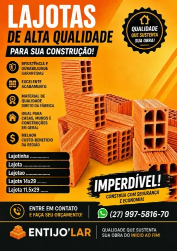 Lajotão e lajotas de entregas garantida!!