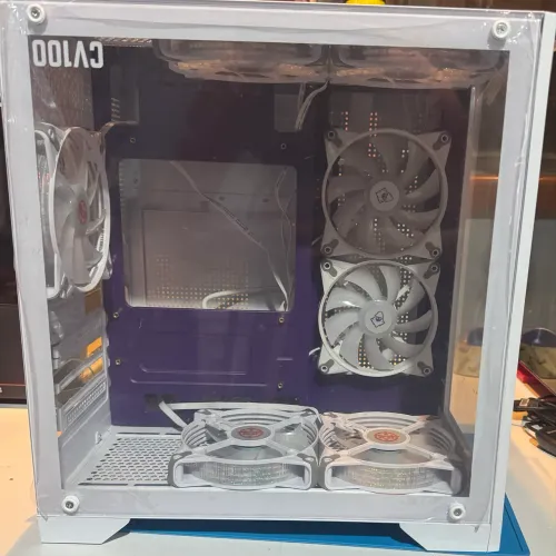 Kit Gabinete Gamer , Gabinete Gamer + Coolers + Controladora + Cabos sleeved